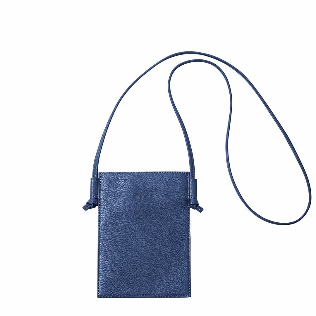 新品未使用⭐︎TODS スマホショルダー　モバイルフォンホルダー　ブルーレザー TODS スマホショルダー モバイルフォンホルダー ブルーレザー トッズ