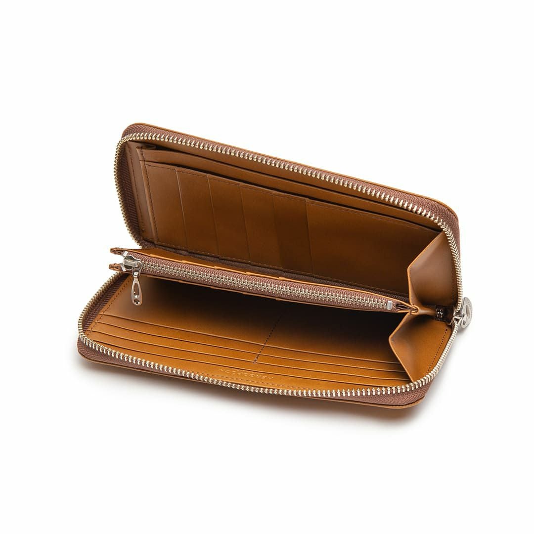 ワキシングレザー ファスナー長財布 | 06N-SLG-R | エルゴポック公式