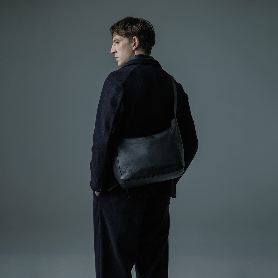 HERGOPOCH バッグ ショルダーバッグ 鞄 メンズ 男性 男性用　黒 HERGOPOCH（エルゴポック） ショルダーバッグ メンズ ブランド レザー